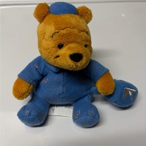 Vintage Disney Winnie the Pooh Hanukah stuffed animal with dreidel